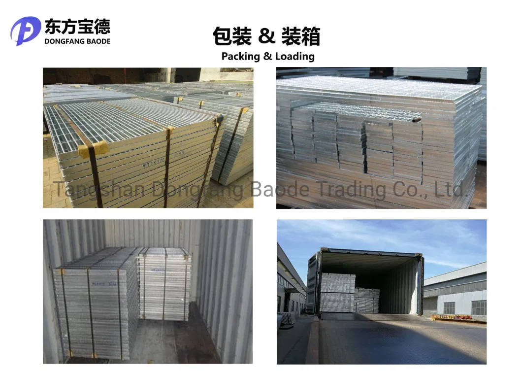Metal Building Materials Hot Dipped 30 X 3mm Galvanized Steel Grating for Trench Cover and Platform