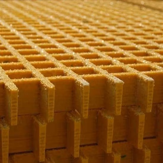 FRP Grating Price Grey Color GRP FRP Mesh Grid Floor Walking Grating for Sale