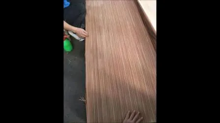 Ebony Veneneer Engineered Veneer Recomposed Veneer Okleiny Na Fizelinie for Plywood Door 