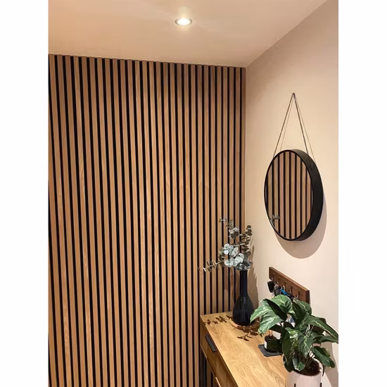 Professional Factory Directly Supply Real Wood Oak Veneer Slat Wood Slats Acoustic Panels for Soundproofing